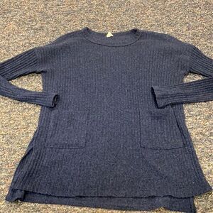 Pink Blush Navy Blue Sweater sz. S